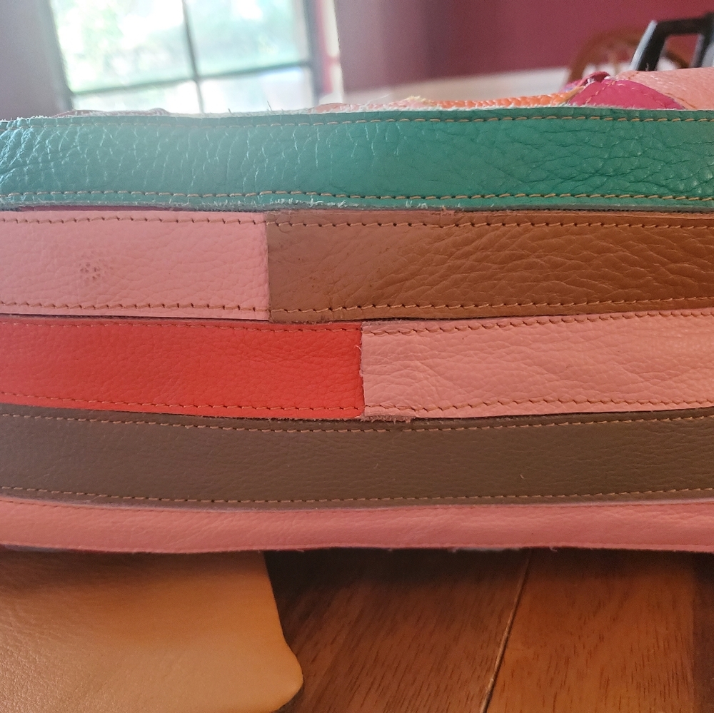 Ameri Leather Large Floral Shoulder Bag - image 2